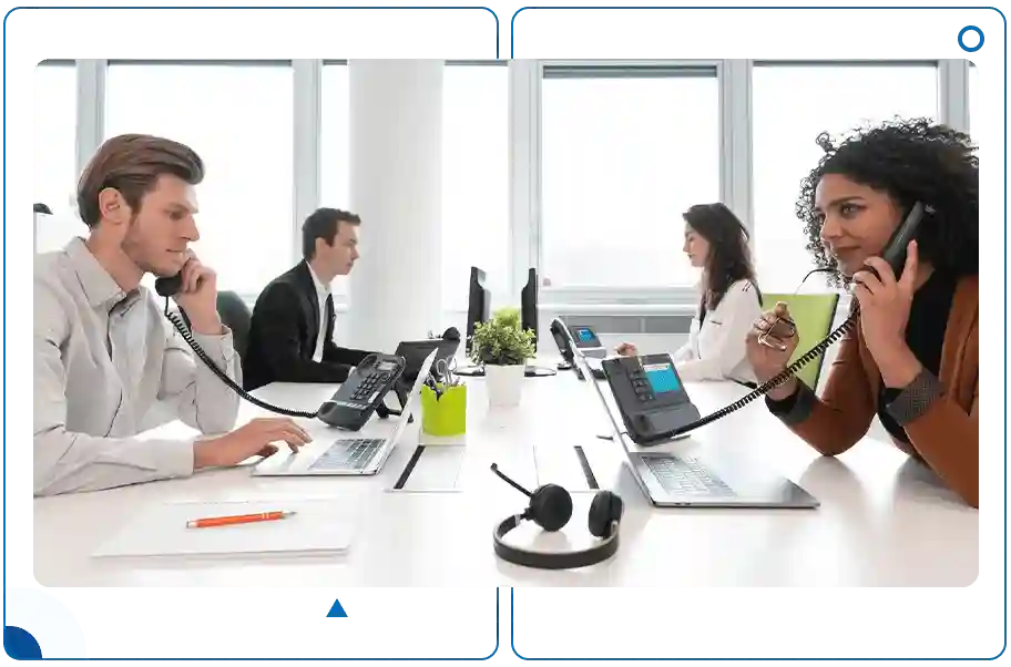 Office Workers on Phone Calls